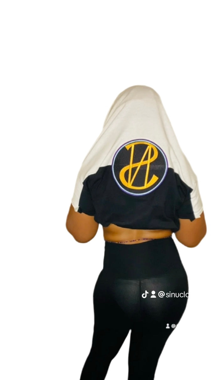 Short Sleeve F/B Logo Upside Down T-Shirt Dress