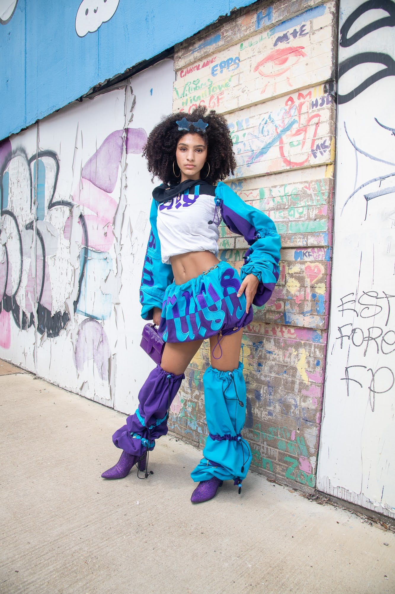 SI’NU FULL SET AMBIGRAM LOGO (purple/ turquoise)