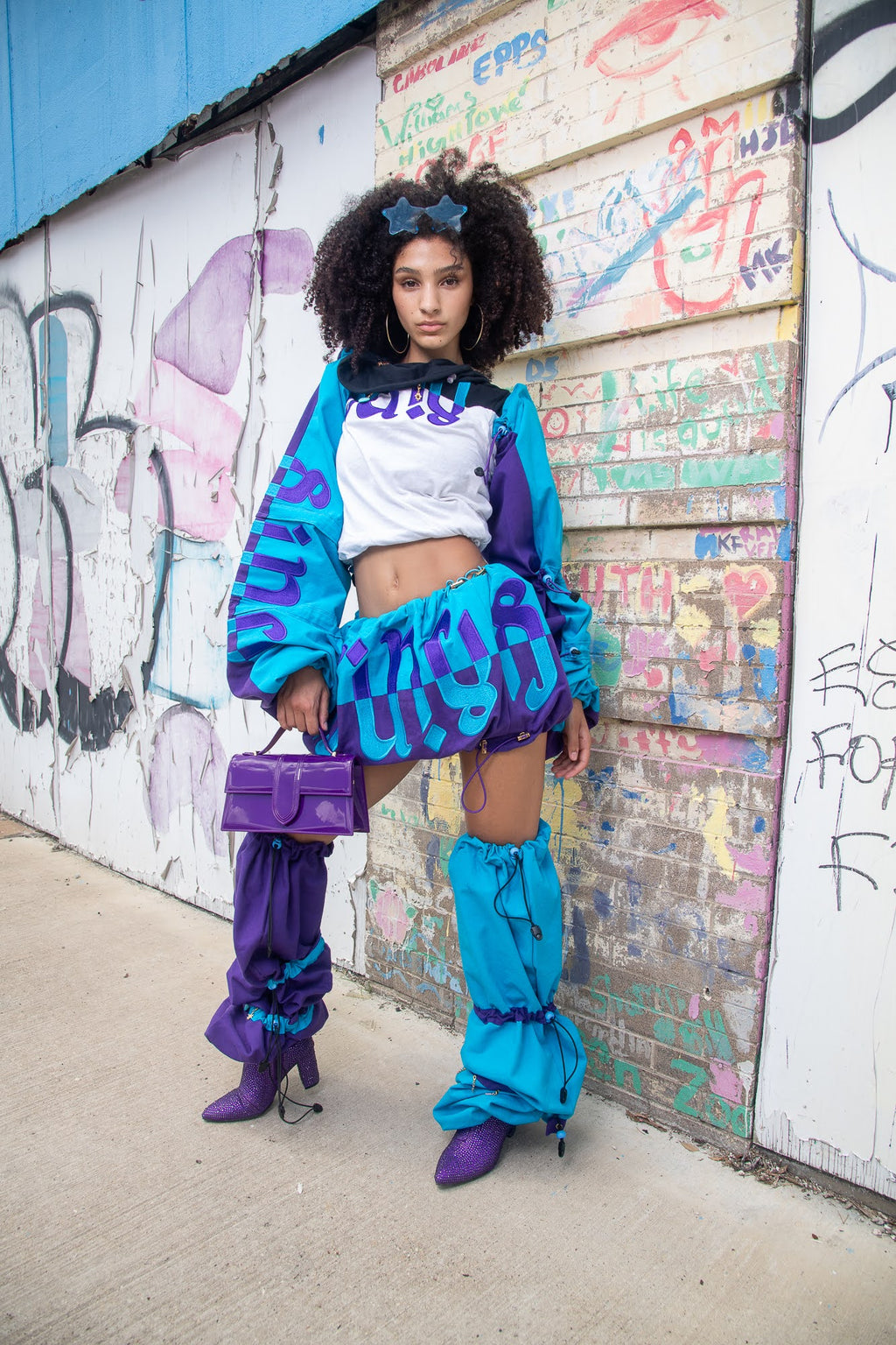 SI’NU FULL SET AMBIGRAM LOGO (purple/ turquoise)