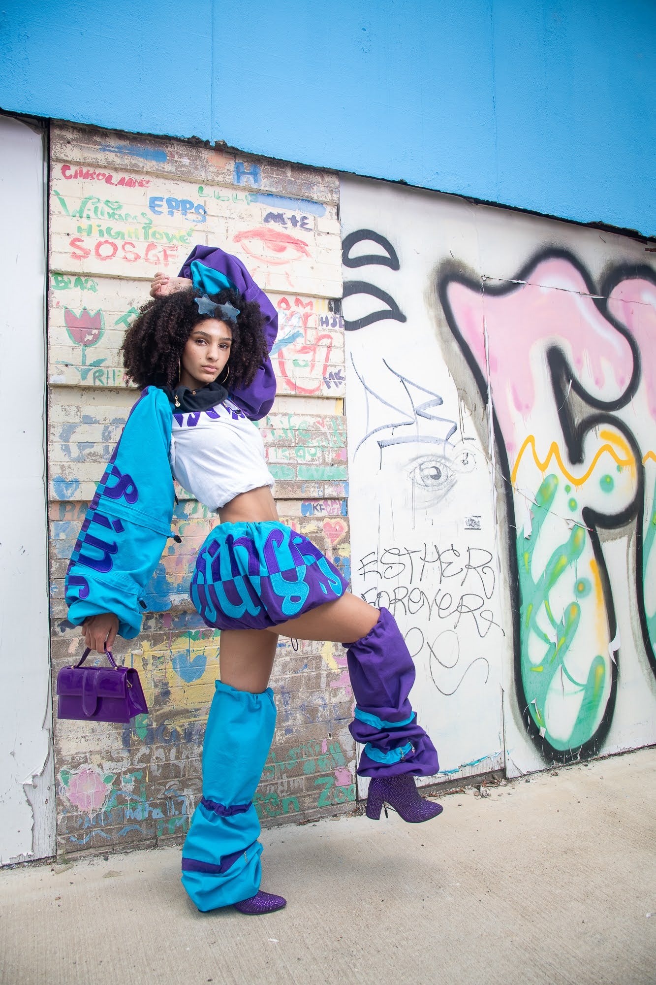 SI’NU FULL SET AMBIGRAM LOGO (purple/ turquoise)