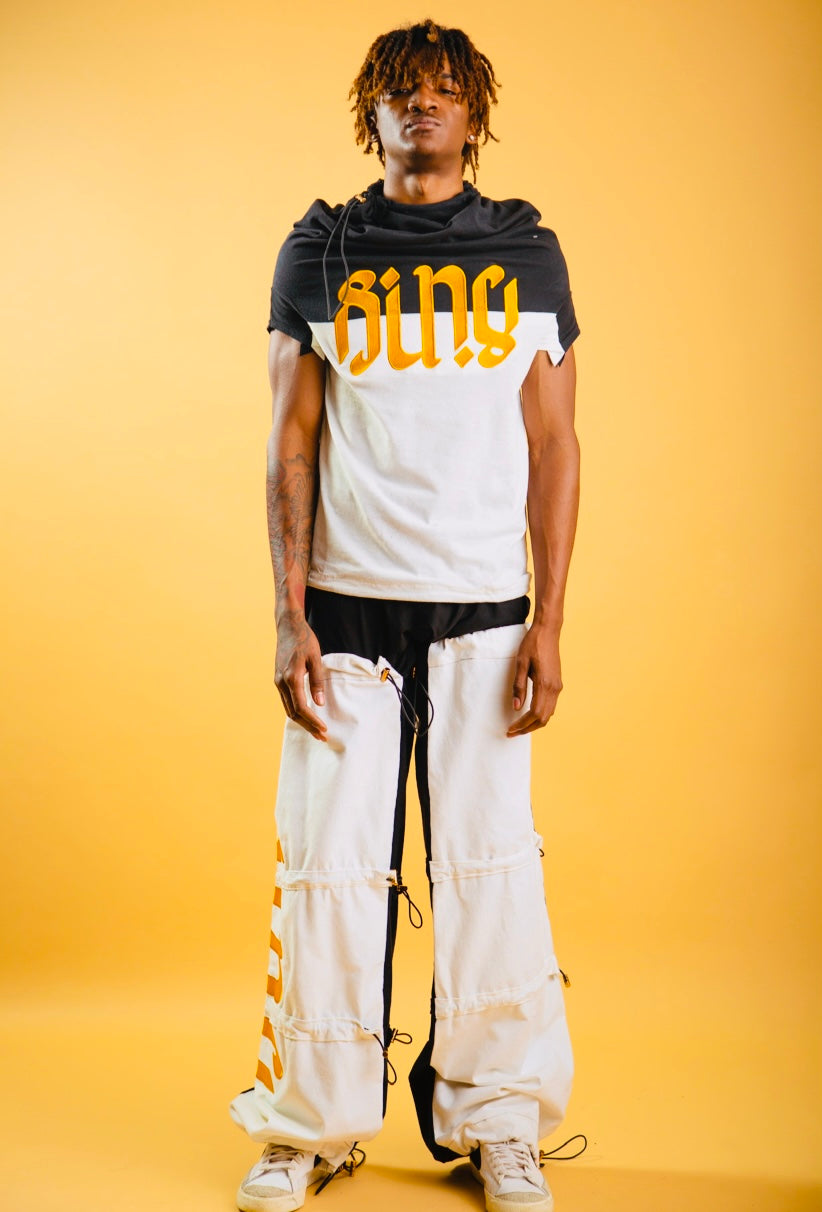 SI’NU UPSIDE DOWN T-SHIRT Ambigram (gold)